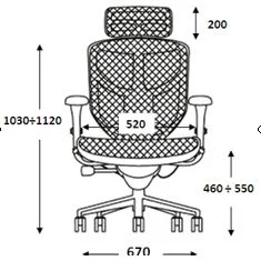 Chair Baristo HR chrome mesh black, 1000000000022601 03 