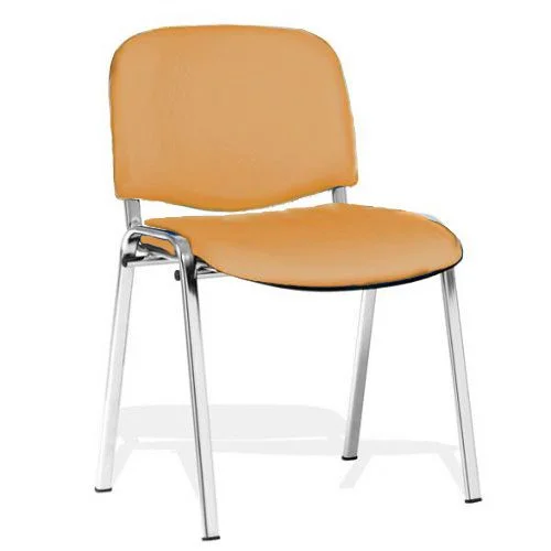 Chair Iso Chrome eco leather ocher, 1000000000027254