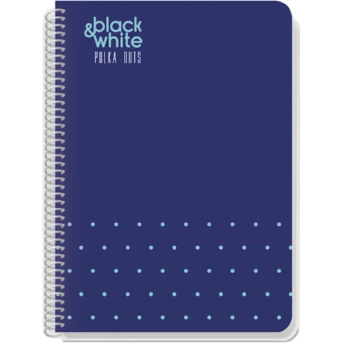 Notebook A4 B&W P.DOTS 2T MK SP. 80sh, 1000000000043274 03 