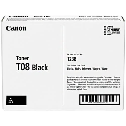 Тонер Canon T08 Black оригинал 11k, 2004549292161007