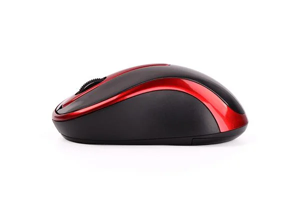 Безжична мишка A4Tech G3-280N-2, V-Track PADLESS, черно/червена, 2004711421874212 02 
