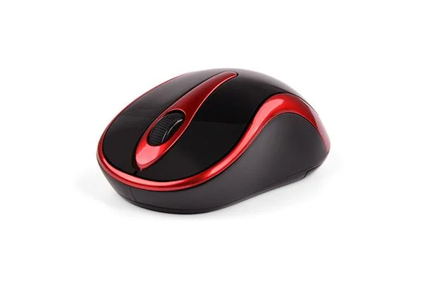 Безжична мишка A4Tech G3-280N-2, V-Track PADLESS, черно/червена, 2004711421874212 03 
