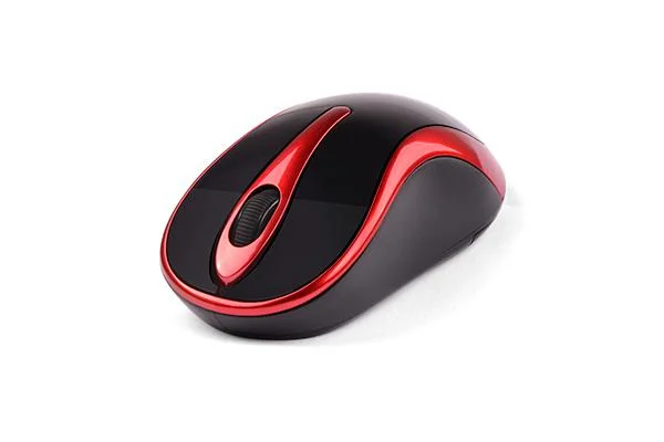 Безжична мишка A4Tech G3-280N-2, V-Track PADLESS, черно/червена, 2004711421874212 04 