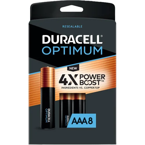 Duracell Optimum Alk Battery AAA/LR03 8p, 1000000000040704