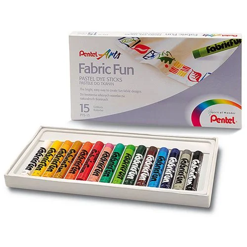 Pastels textile Pentel Arts 15 colors, 1000000000026951