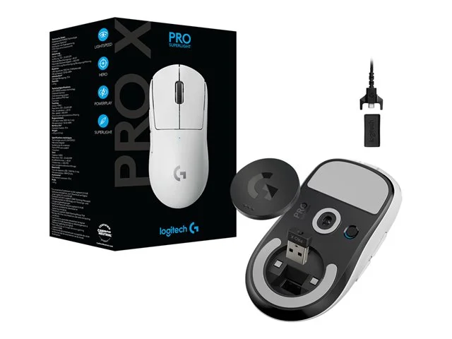 Безжична геймърска мишка Logitech G Pro X Superlight, бял, 2005099206091726 08 