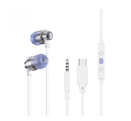 Gaming Earphone Logitech G333 In-ear, 3.5 mm + USB-C adapter, White, 2005099206092730