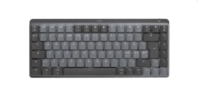 LOGITECH MX Mechanical Mini for Mac Minimalist Wireless Illuminated Keyboard  - SPACE GREY - US INT'L - 2.4GHZ/BT, 2005099206103368