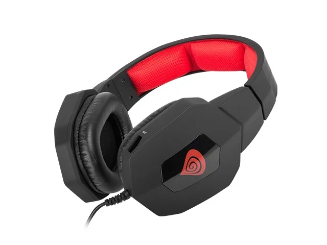 Слушалки Genesis Headphones Argon 400 With Microphone Black-Red (H59), 2005901969401226 03 