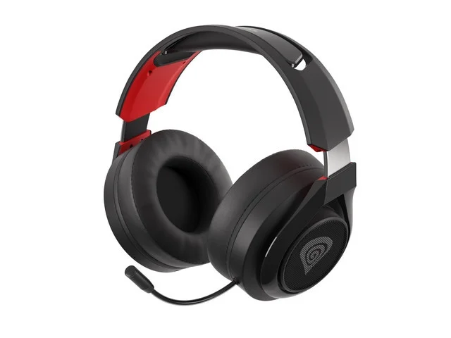 Геймърски безжични слушалки с микрофон Genesis Gaming Headset SELEN 400, Black-Red, 2005901969426434