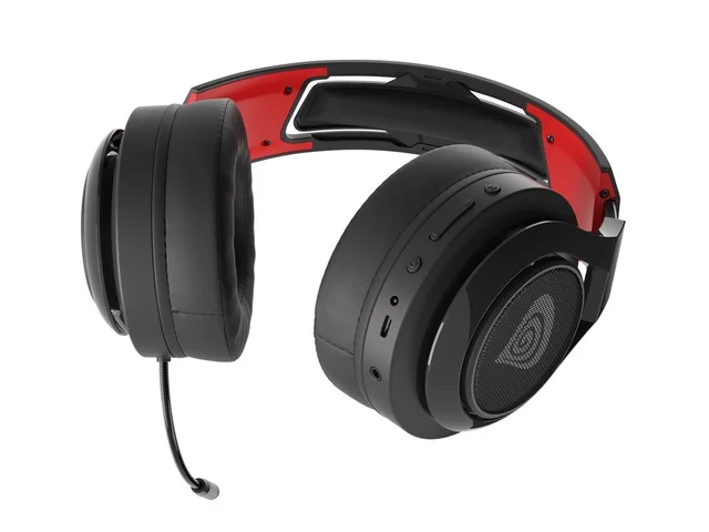 Геймърски безжични слушалки с микрофон Genesis Gaming Headset SELEN 400, Black-Red, 2005901969426434 04 