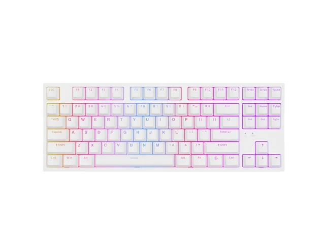 Геймърска клавиатура Genesis Thor 404 TKL White RGB Backlight US Layout Brown Switch, 2005901969443226