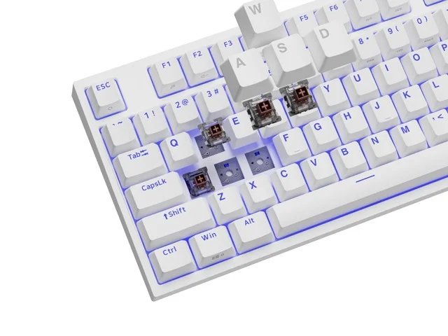 Genesis Gaming Keyboard Thor 404 TKL White RGB Brown Switch, 2005901969443226 02 