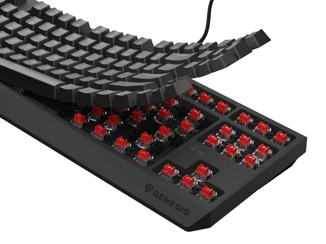 Геймърска клавиатура Genesis Thor 230 TKL US RGB Mechanical Outemu Red Black Hot Swap, 2005901969443271 07 