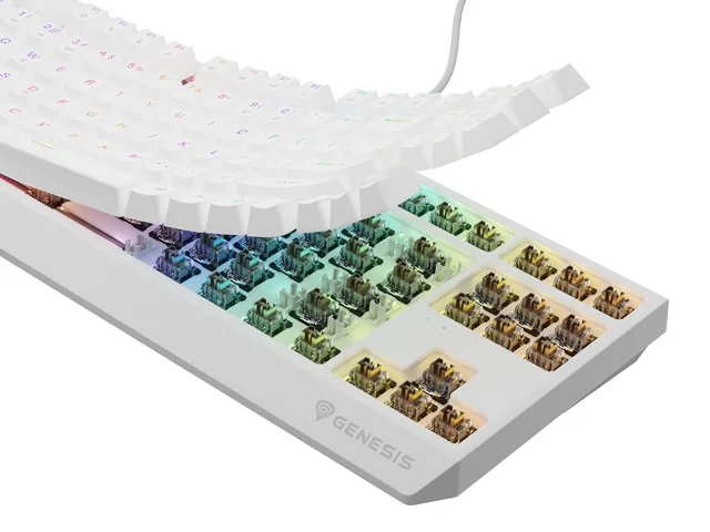 Геймърска клавиатура Genesis Thor 230 TKL US RGB Mechanical Outemu Brown White Hot Swap, 2005901969443301 06 
