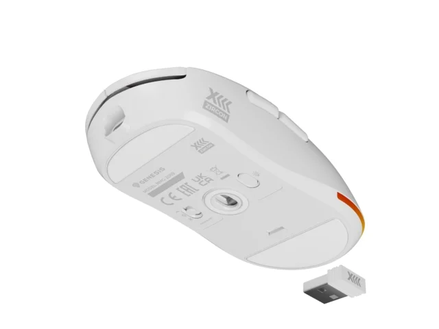 Wireless Gaming Mouse Genesis Zircon XIII, White, 2005901969443400 11 