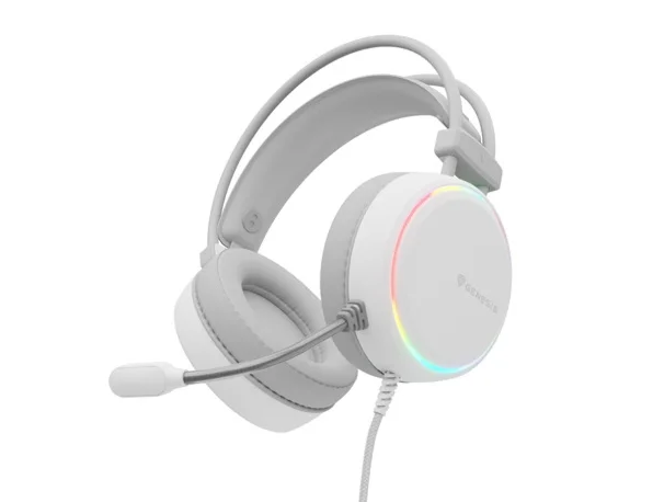 Слушалки Genesis Headset Neon 613 With Microphone RGB Illumination White, 2005901969443431 04 