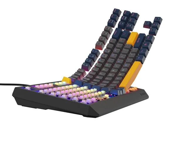 Безжична геймърска клавиатура Genesis Thor 230 TKL, Naval Blue Negative, 2005901969444452 05 