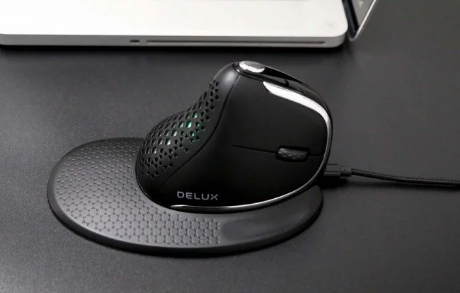 Вертикална безжична мишка Delux M618XSD USB/Bluetooth, 2006938820409854 04 