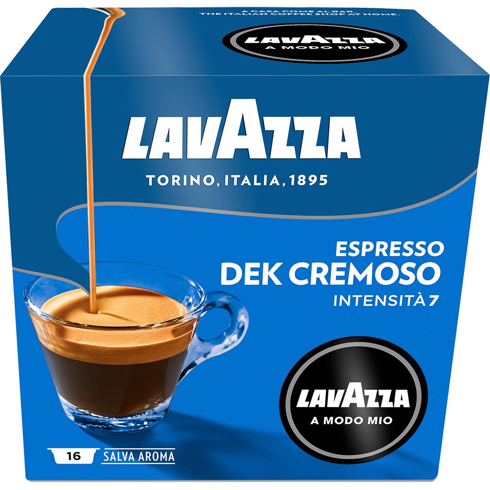 A Modo Mio ESPRESSO Dek Cremoso 16 decaffeinated capsules - LavAzza