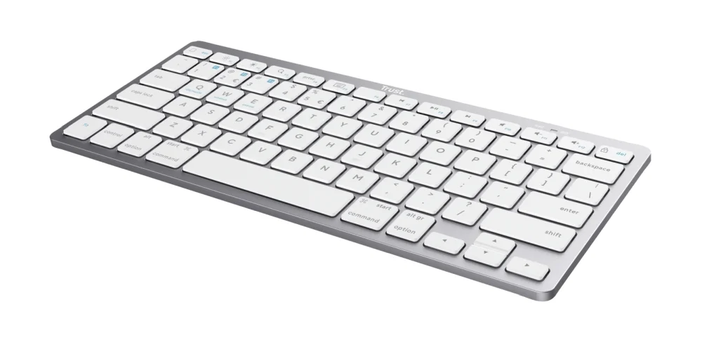 Wireless Keyboard Trust Basics Bluetooth, White, 2008713439246513 02 