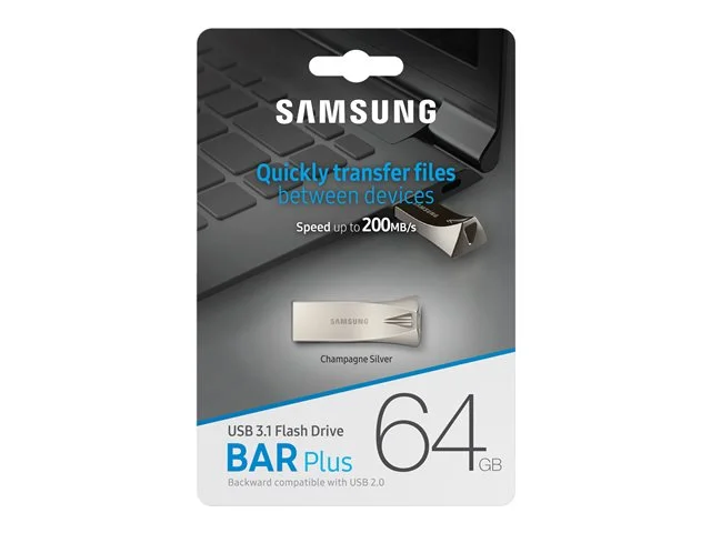 Памет USB 3.1 64GB Samsung BAR Plus сребрист, 2008801643229382 07 
