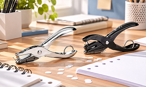 single-hole paper punch