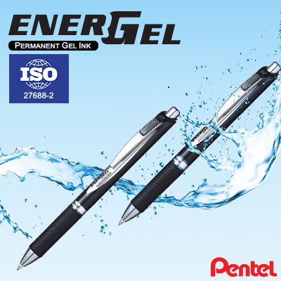 Make your mark with Pentel EnerGel permanent ink