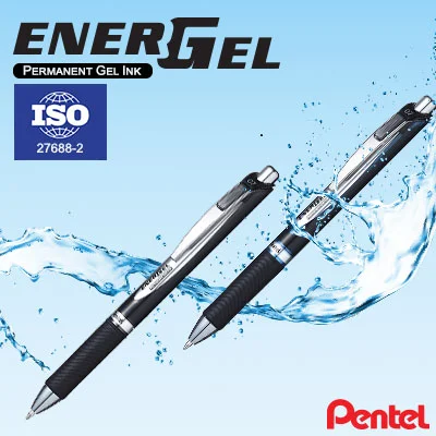 Make your mark with Pentel EnerGel permanent ink