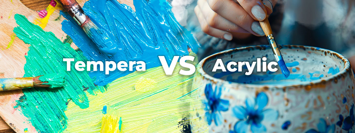 Разлика между акрилни и темперни бои