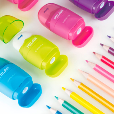 Острилка MILAN Capsule Neon с гума