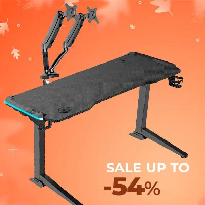 Adjustable tables and monitor stands