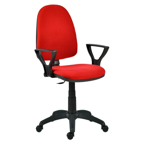 Chair Omega with armrests, red, 1000000010001075