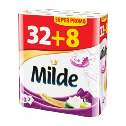 Тоалетна хартия Milde Лилава 40 броя