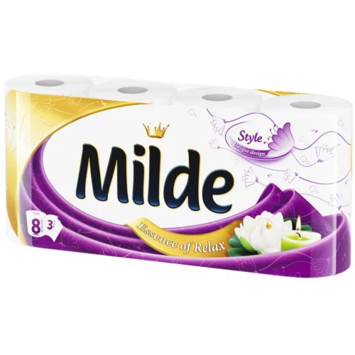 Toilet paper Milde Purple 8 pieces, 1000000010002176
