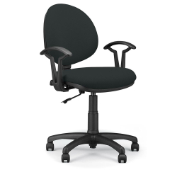 Chair Smart Black with arm fabric black