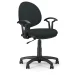 Chair Smart Black with arm fabric black, 1000000010002196 03 