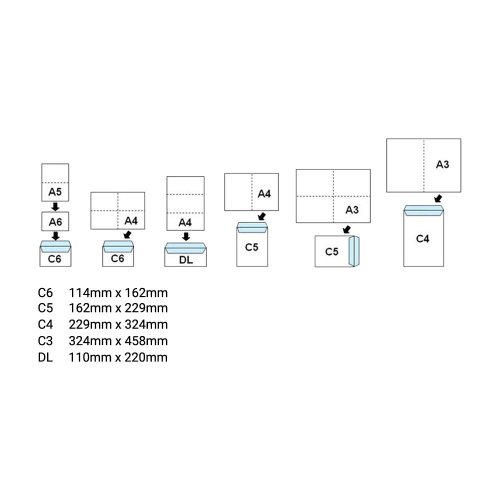Envelope C4 self-adhesive white, 1000000000100056 02 