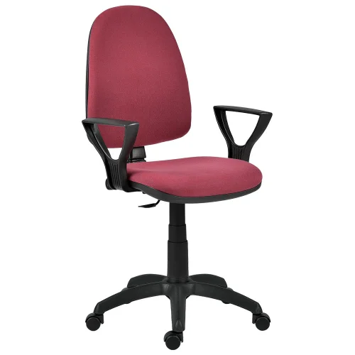 Chair Omega with armrests, bordeaux, 1000000000010125