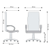 Chair Pegaz Ergo Chrome fabric grey, 1000000000010154 03 