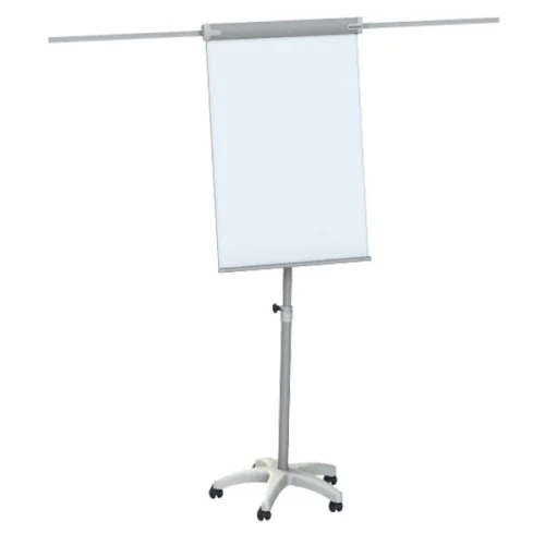 Flipchart magnetic with 2 arms + wheels, 1000000000010325