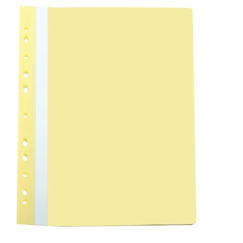Folder PVC europerforation yellow, 1000000000010397