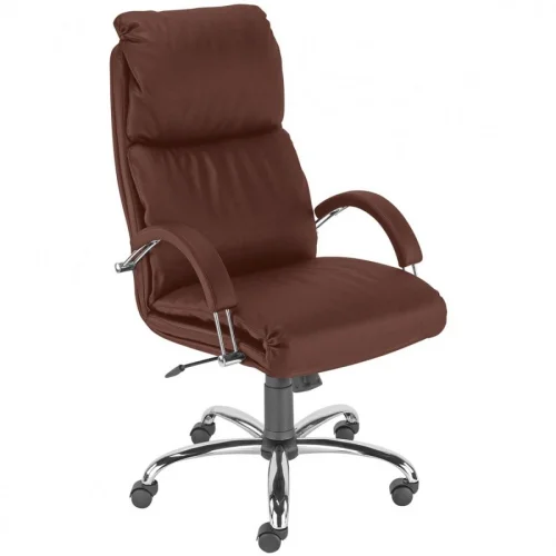 Chair Nadir genuine leather brown, 1000000000012493