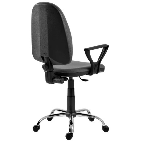 Chair Omega chrome with armrests, gray, 1000000000012738 03 