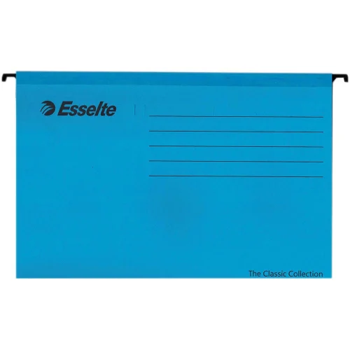 Папка картотека Esselte V-образна син, 1000000000001277