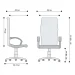 Chair Smart White eco leather blue, 1000000000013753 03 