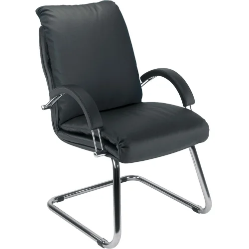 Conference chair Nadir eco leather black, 1000000000014079