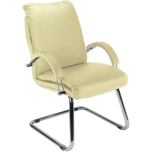 Conference chair Nadir eco leather beige, 1000000000014080