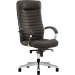 Chair Orion steel genuine leather black, 1000000000014091 05 