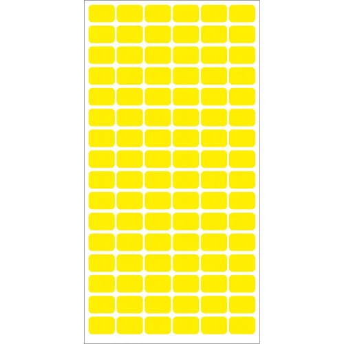 Etiquette for prices 12/18 yellow 960pc, 1000000000005521